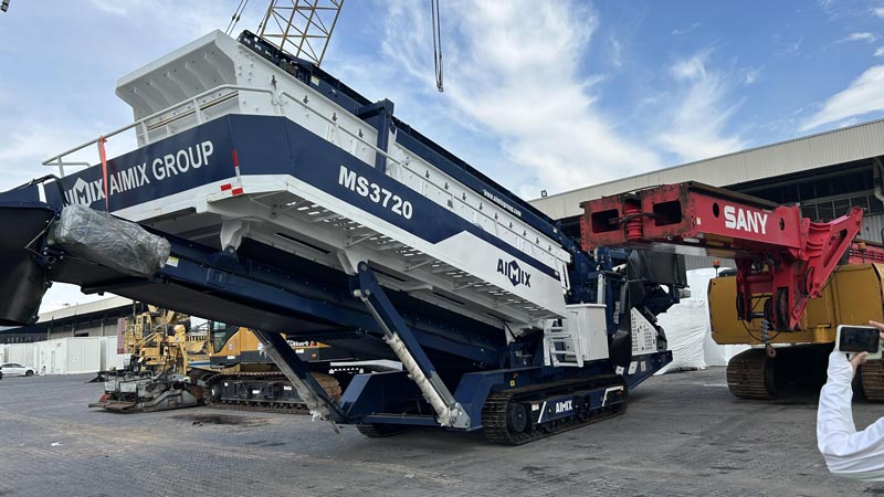 Transporte de Trituradora de Piedra Móvil